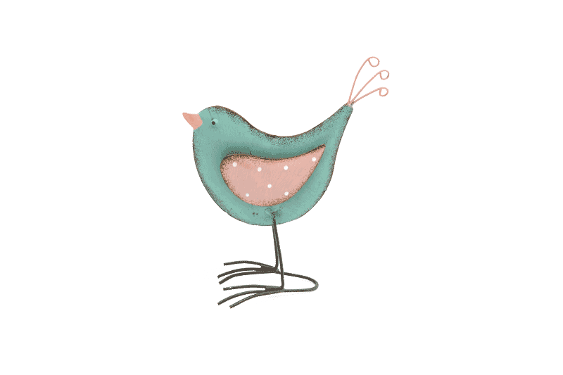 Freude am Garten Abogeschenk Dekovogel blau